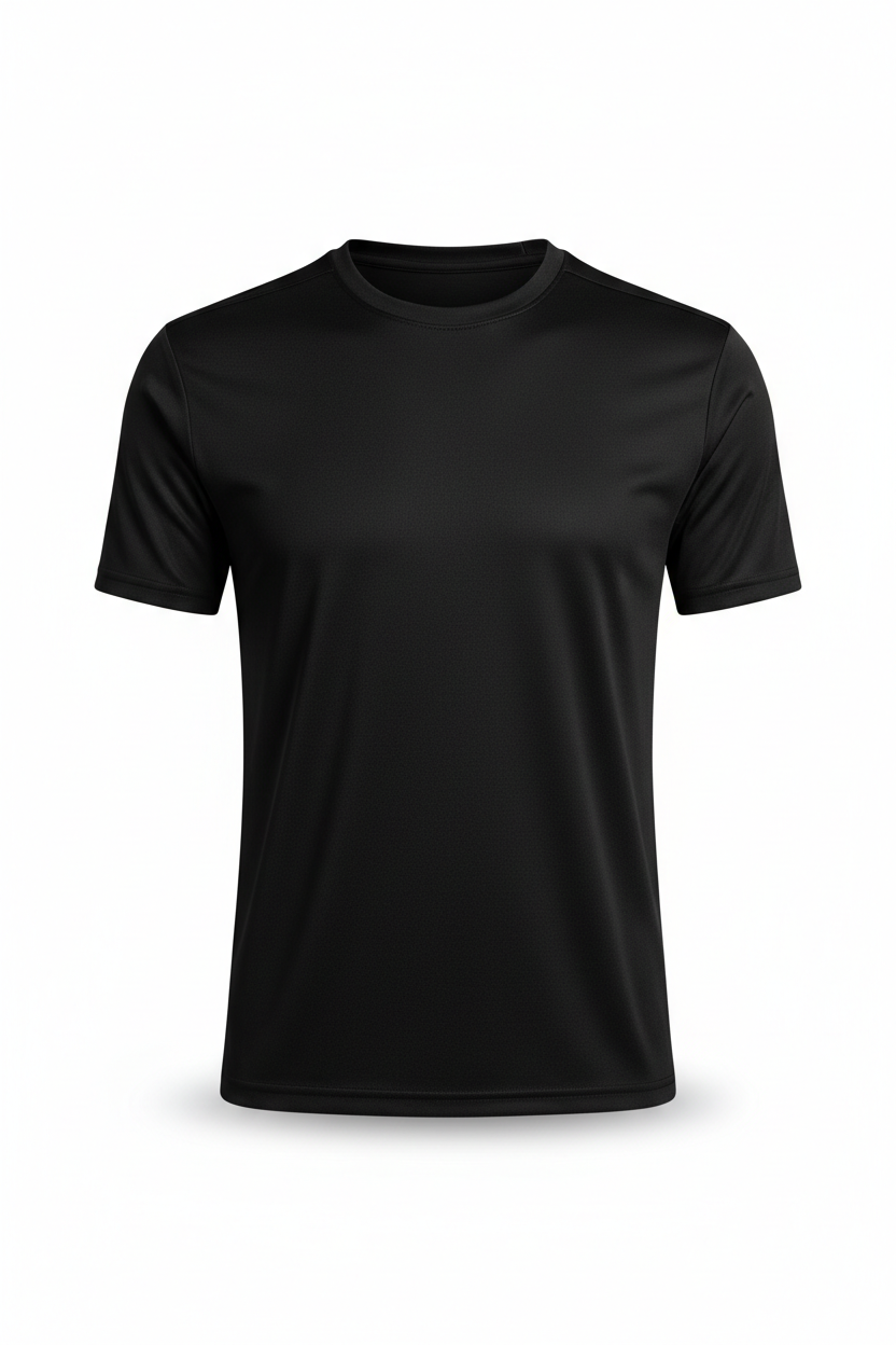 Black Gym T-Shirt - Front View